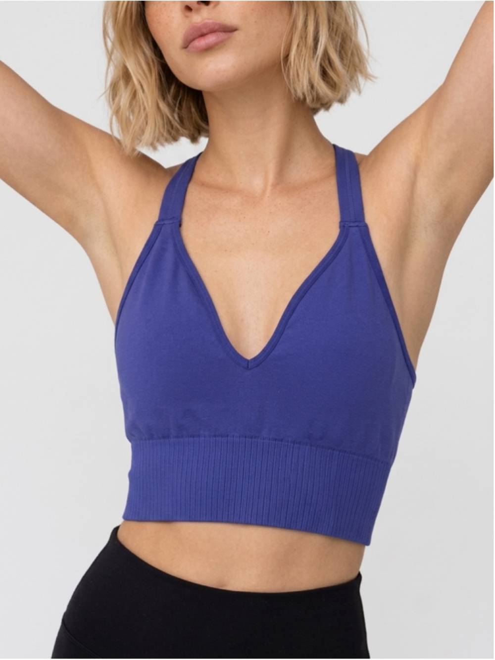 FP Movement Good Karma Crop Top Sports Bra Purple XS/S